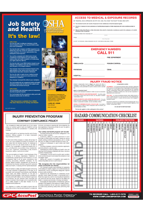 0006P – Healthcare OSHA Office Poster